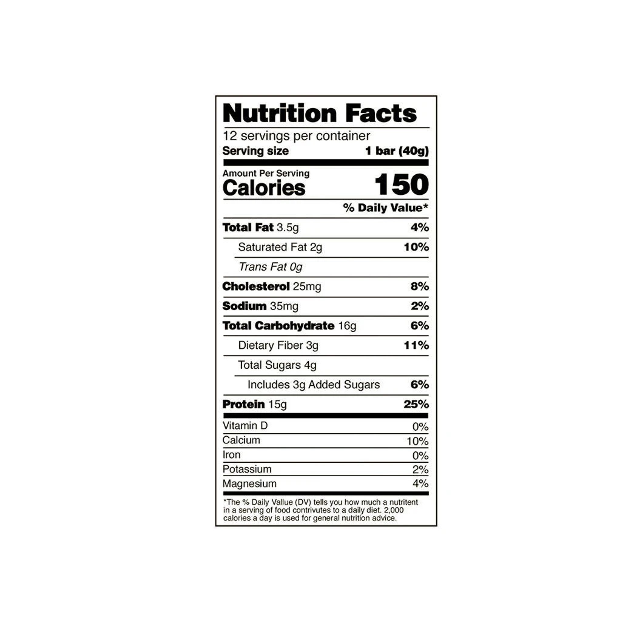 nutrition facts