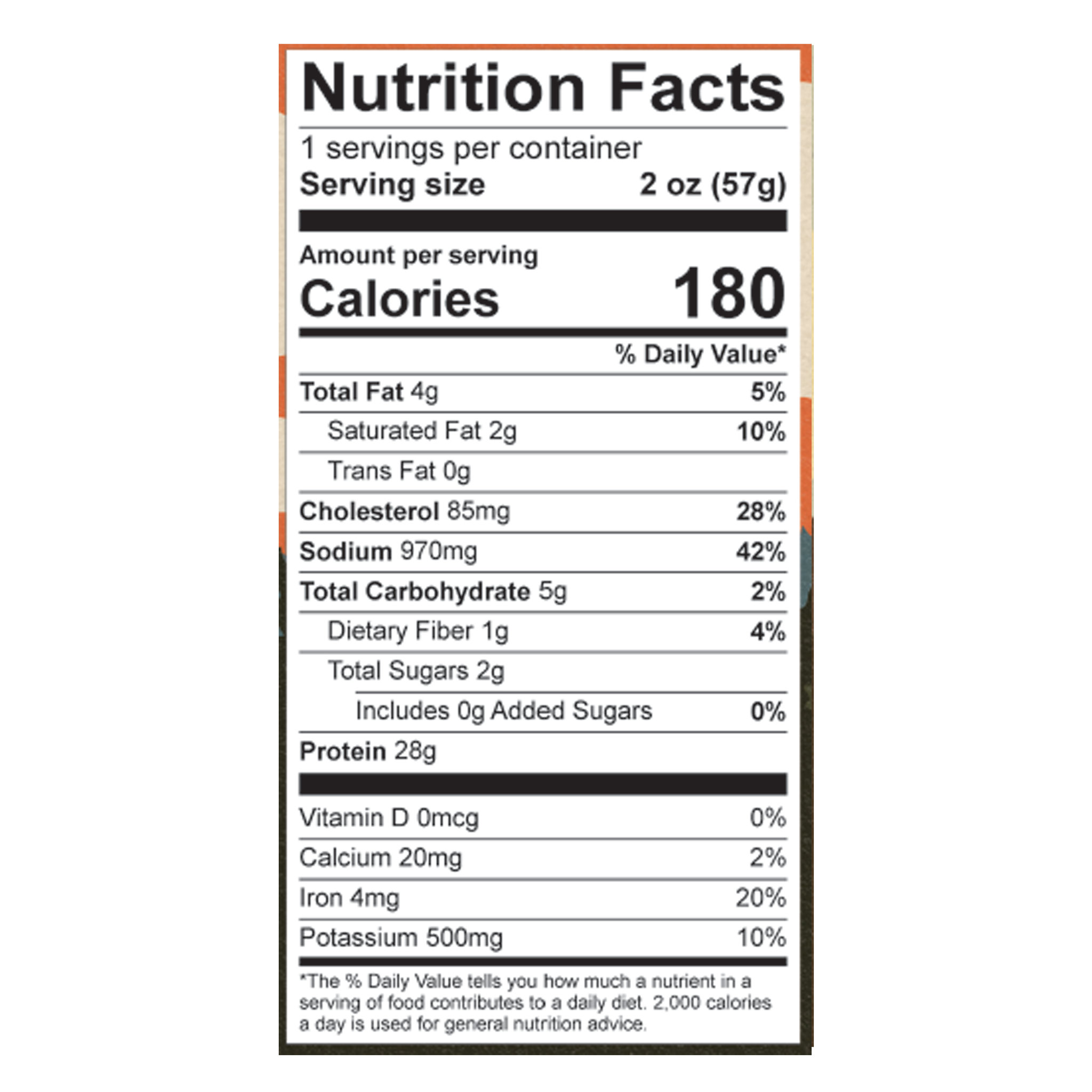 nutrition facts