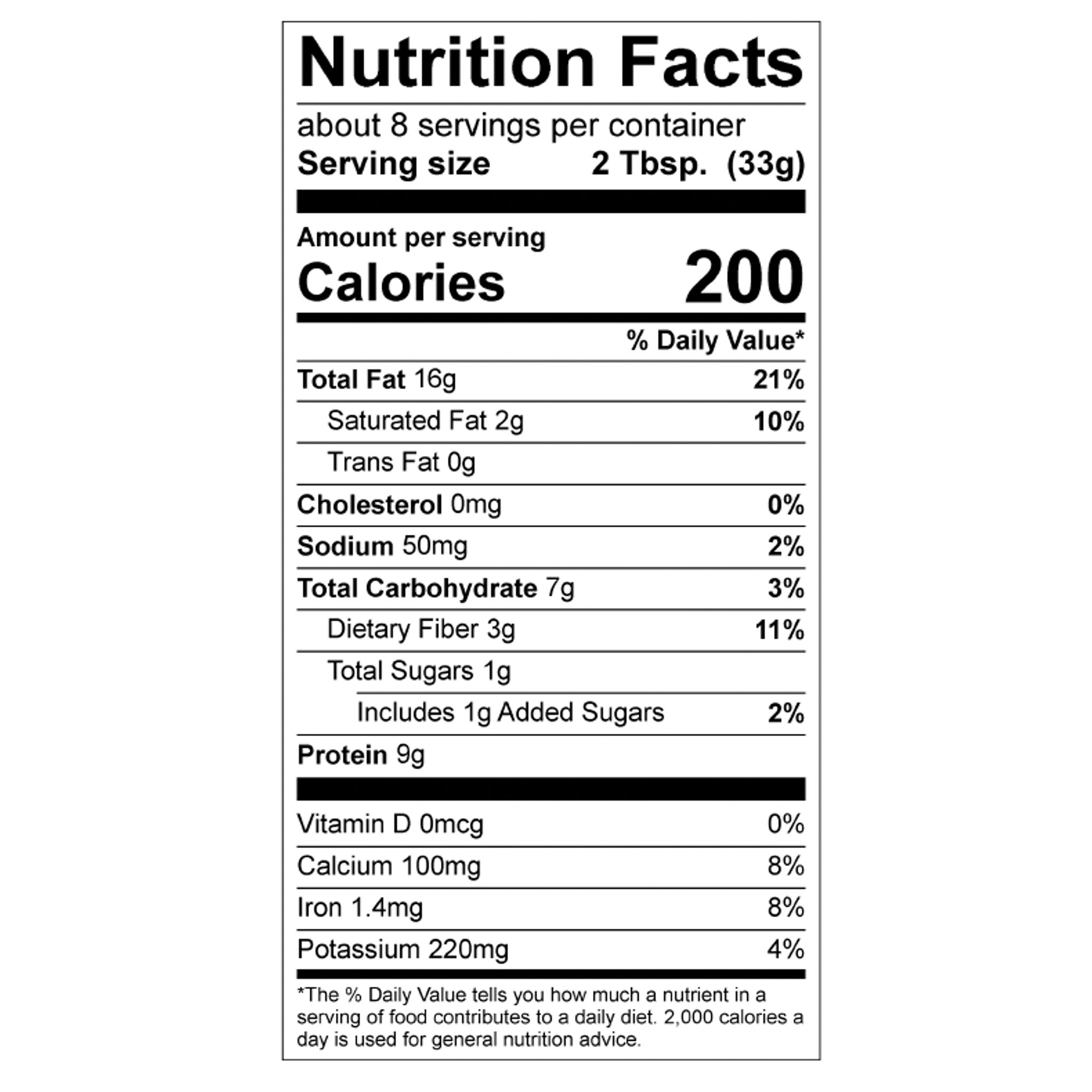 nutrition facts