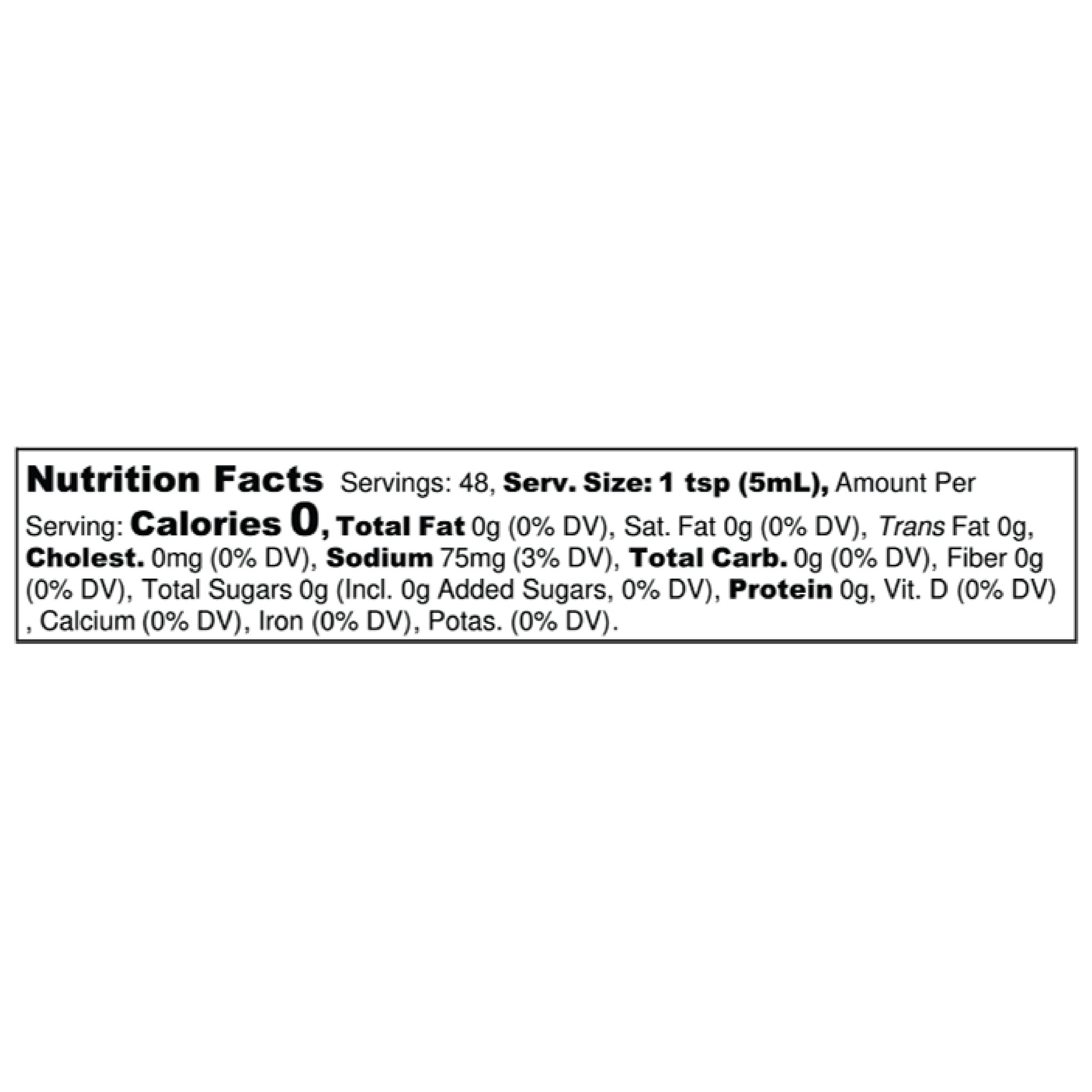 nutrition facts