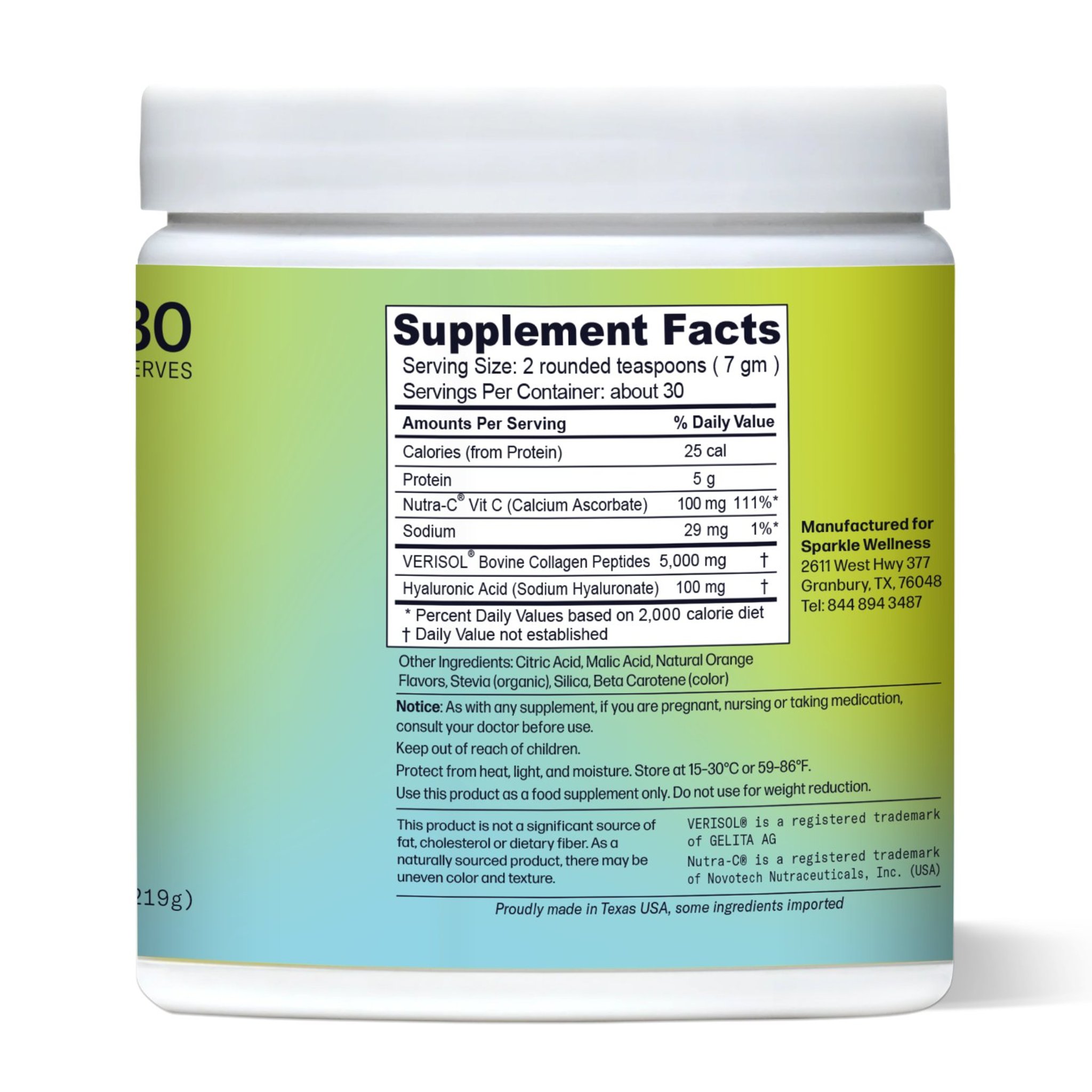 nutrition facts