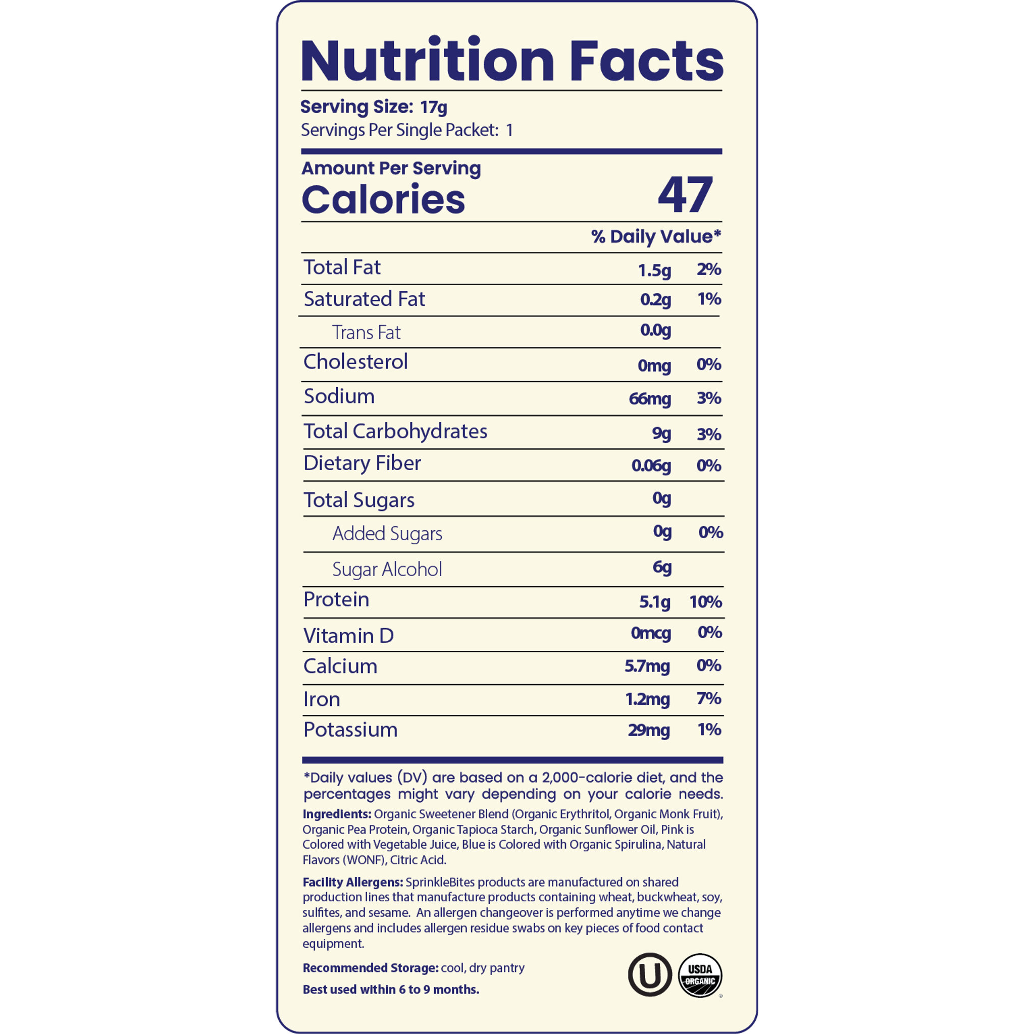 nutrition facts