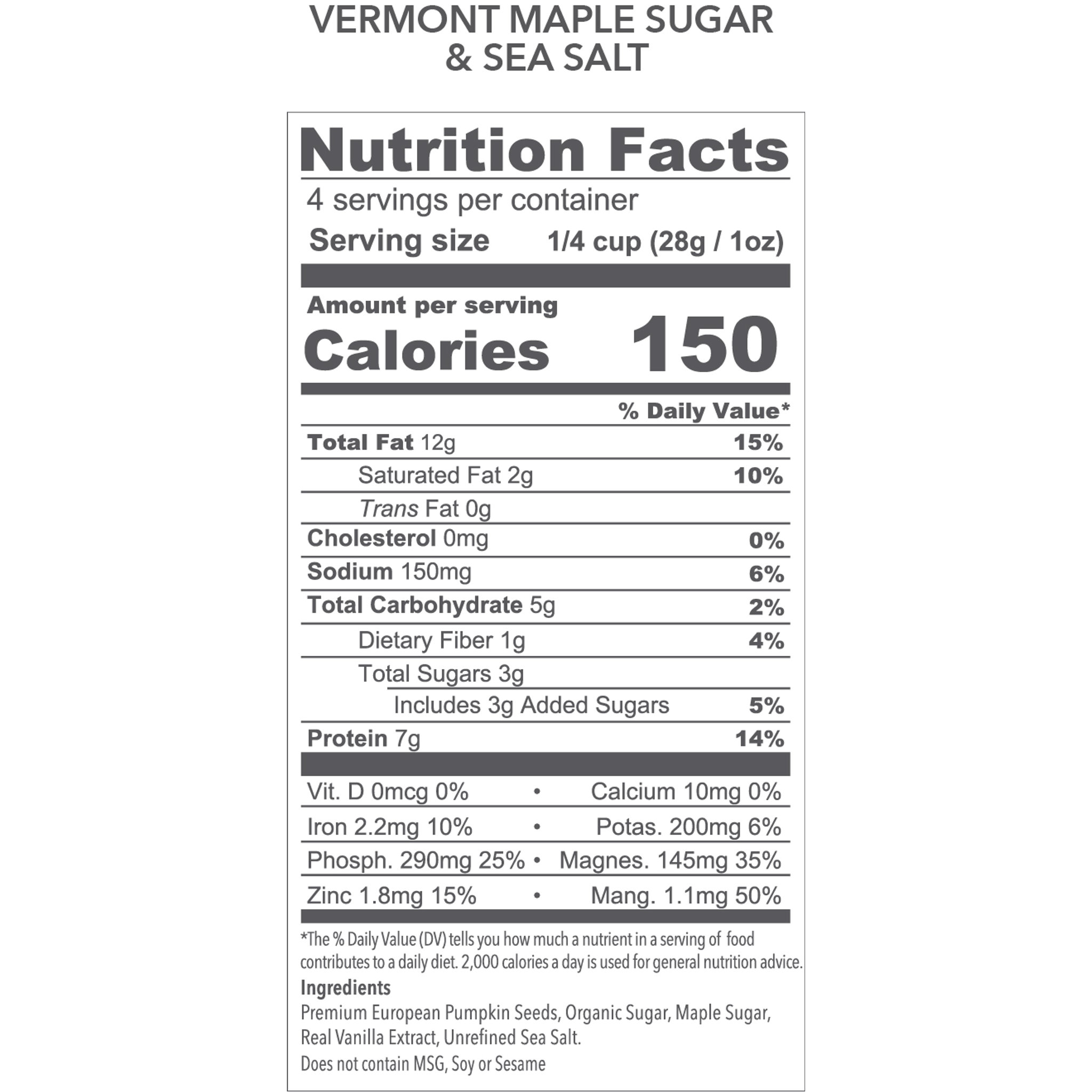 nutrition facts