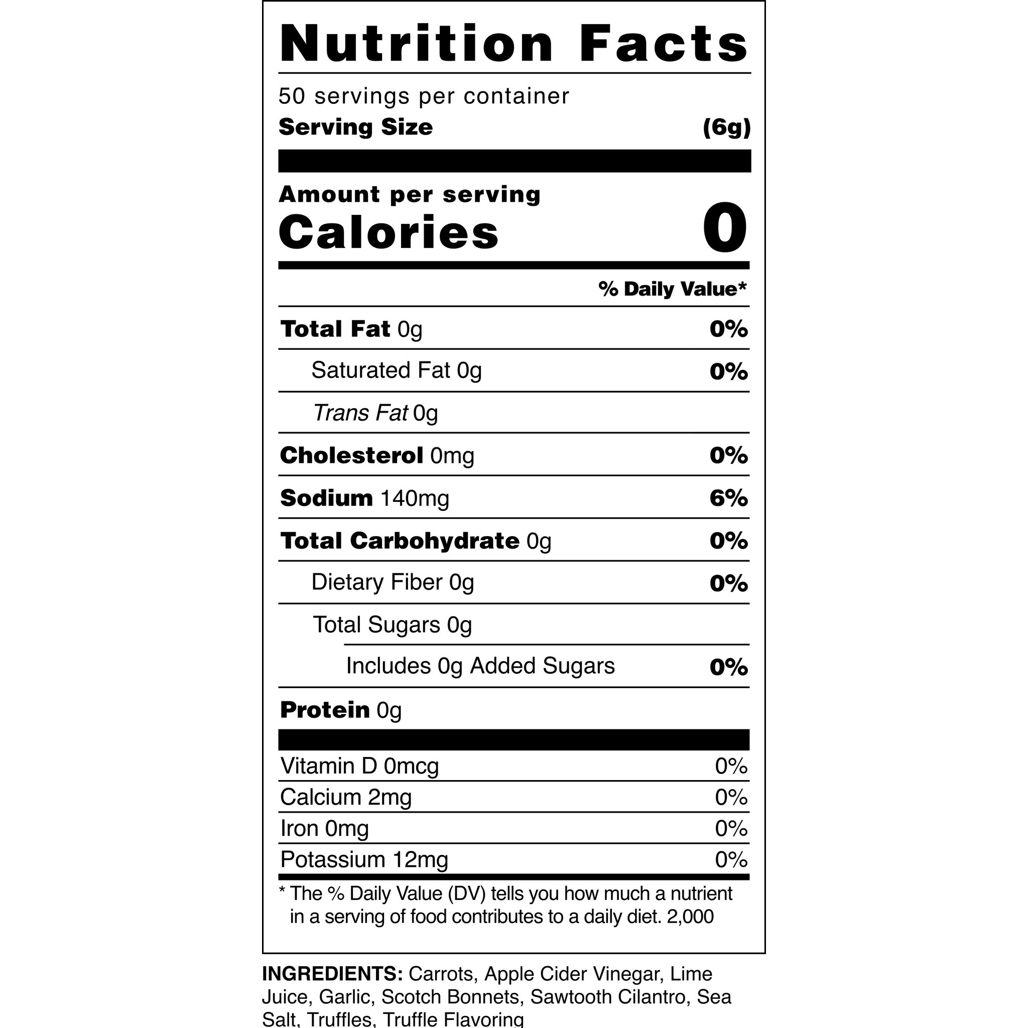nutrition facts