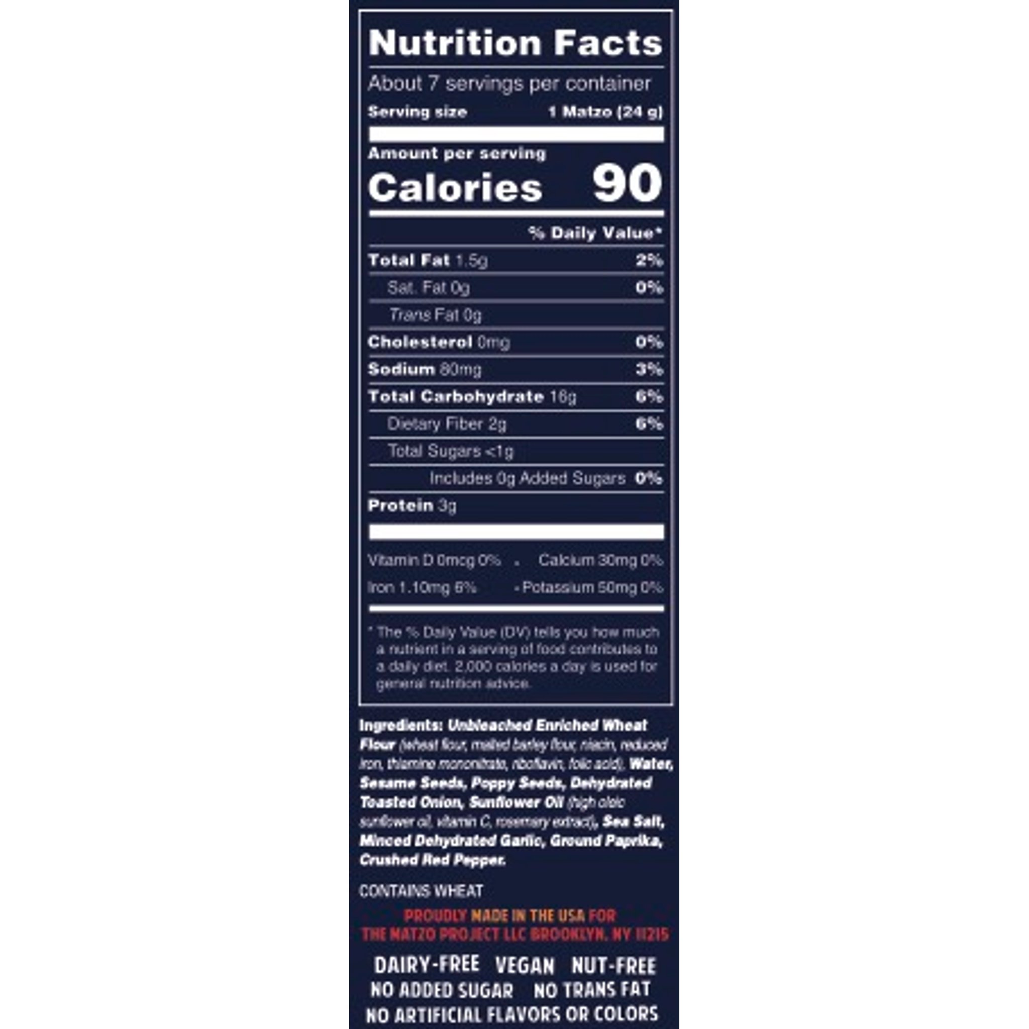 nutrition facts