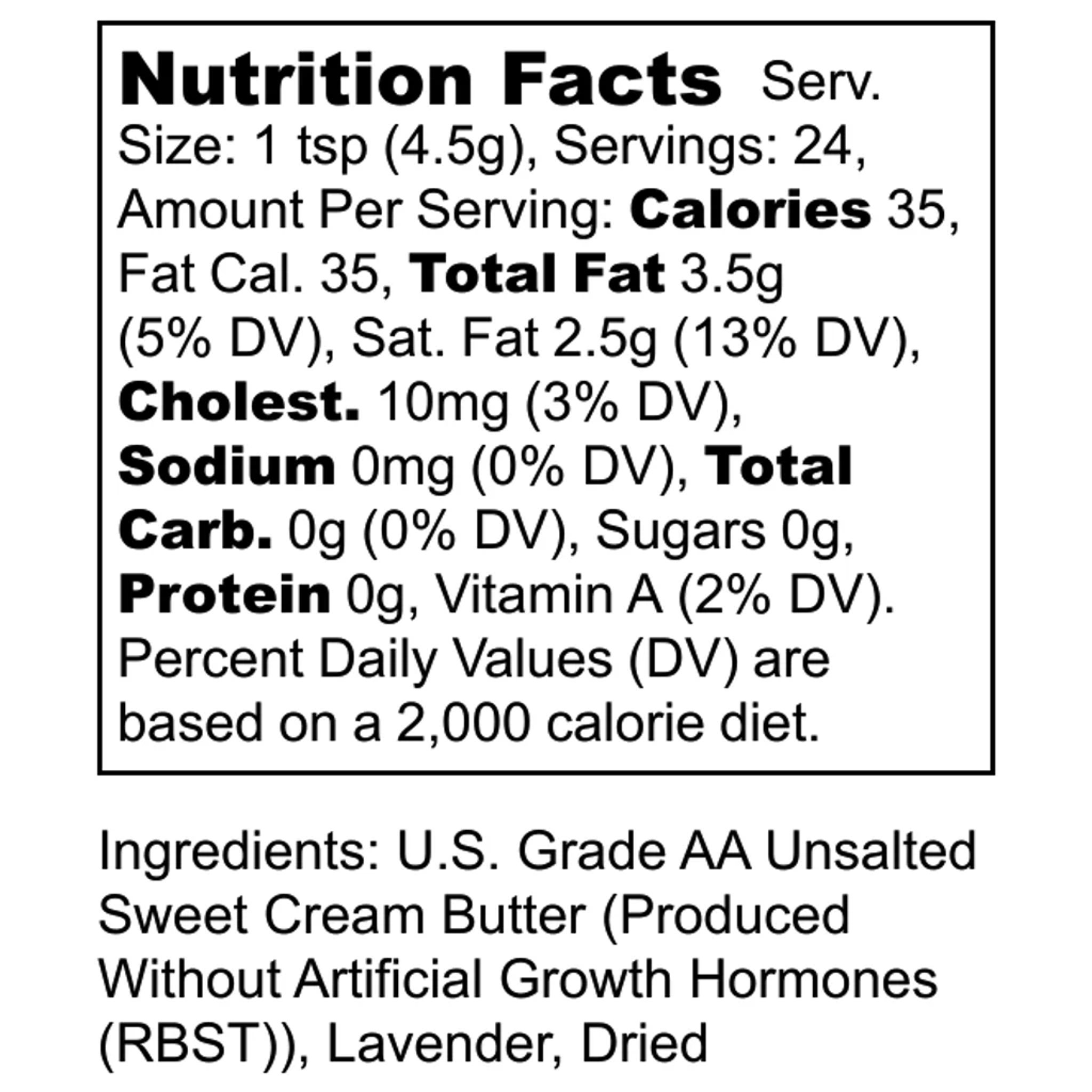 nutrition facts
