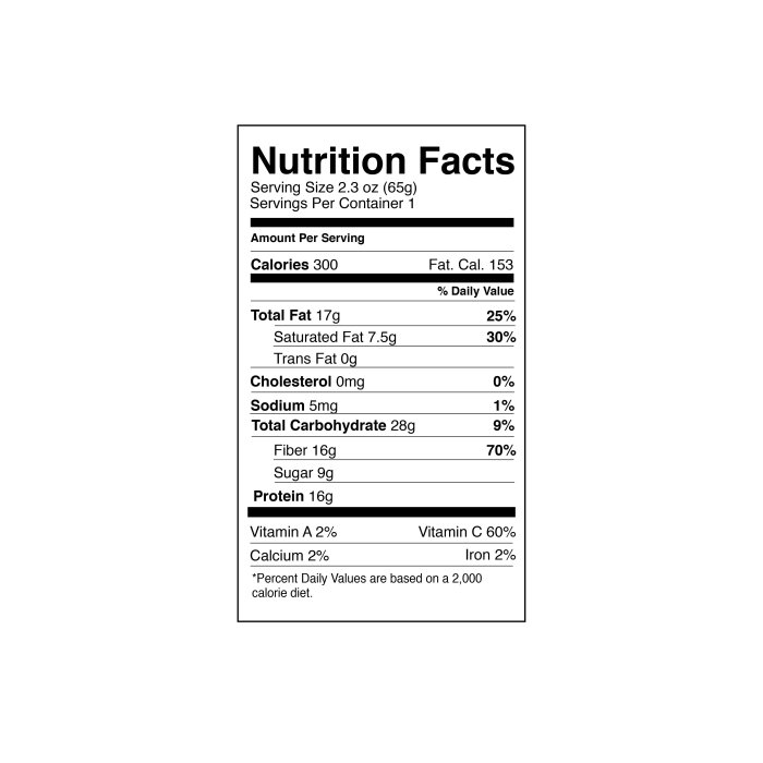 nutrition facts