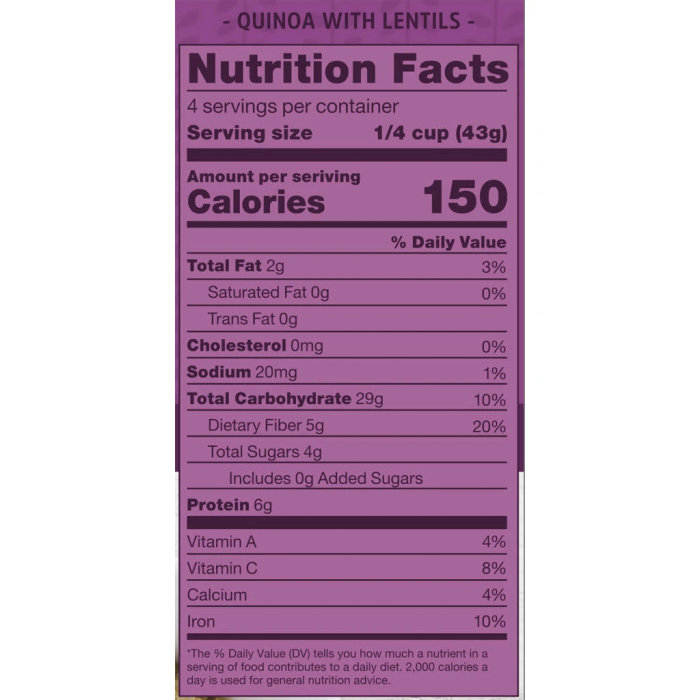 nutrition facts