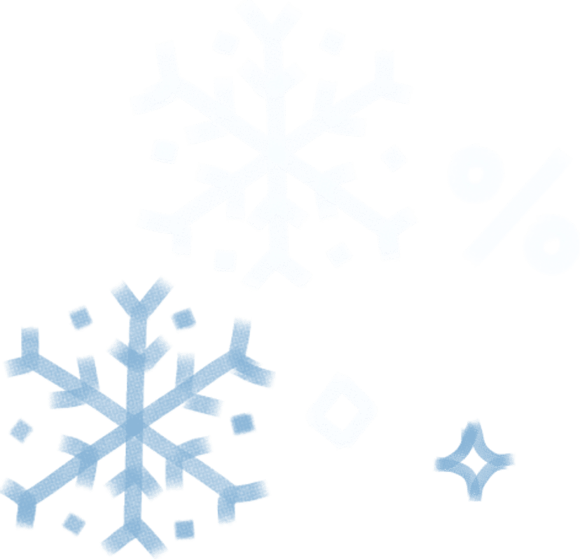 Winter sales campaign background left