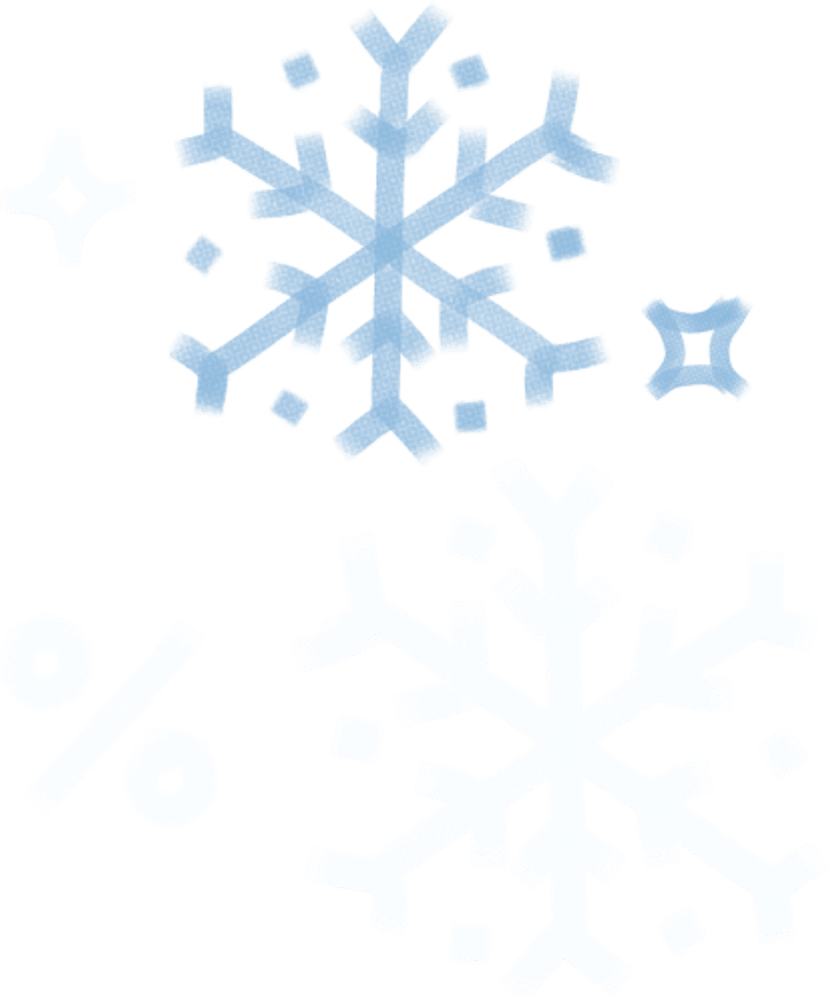 Winter sales campaign background right