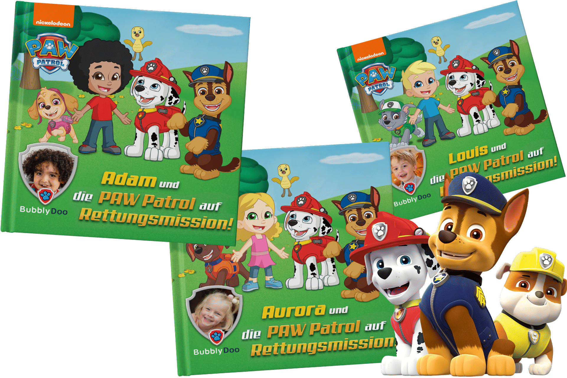 BubblyDoo | Personalisierte Kinderbücher - Die PAW Patrol auf