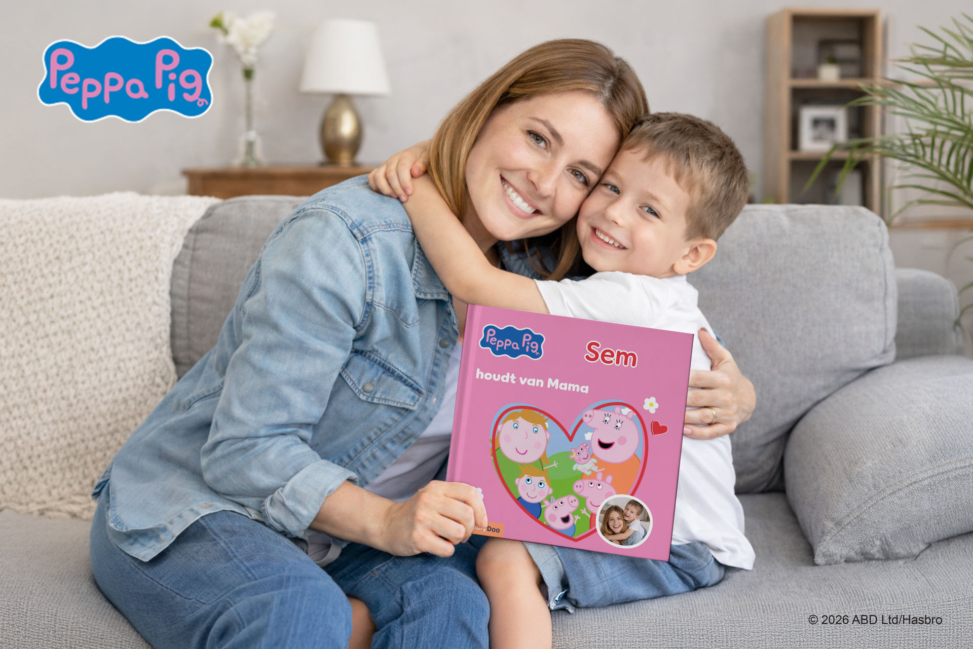 Jouw kinderen en hun favoriete persoon samen in een Peppa Big-boek!