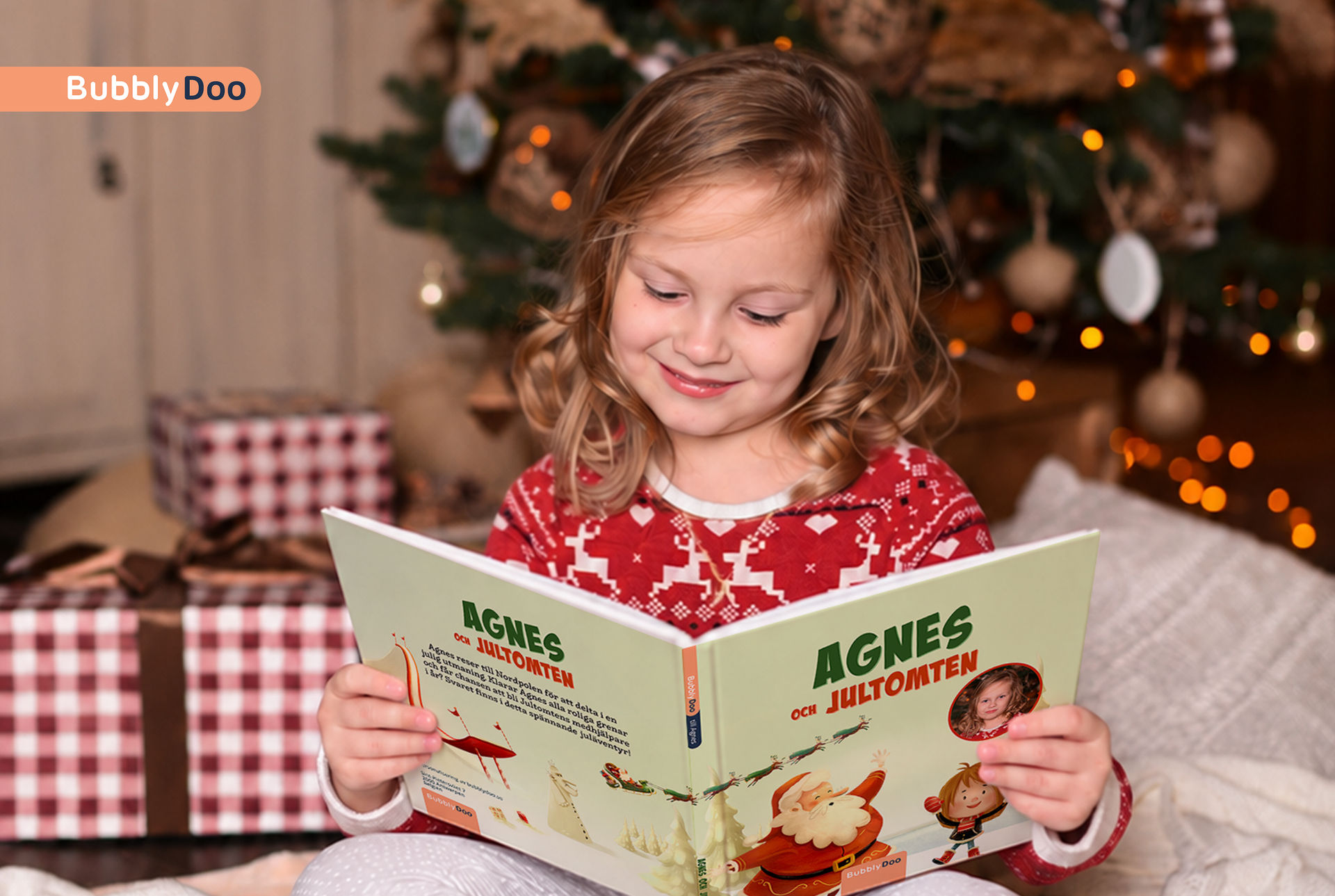 En bok om ditt barn och Jultomten!