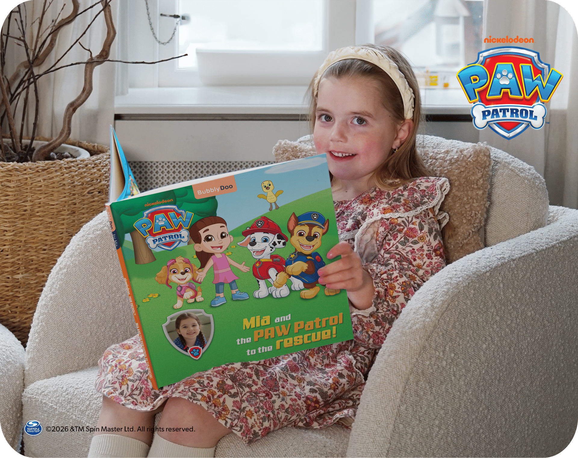 Your child and the PAW Patrol together in one book!