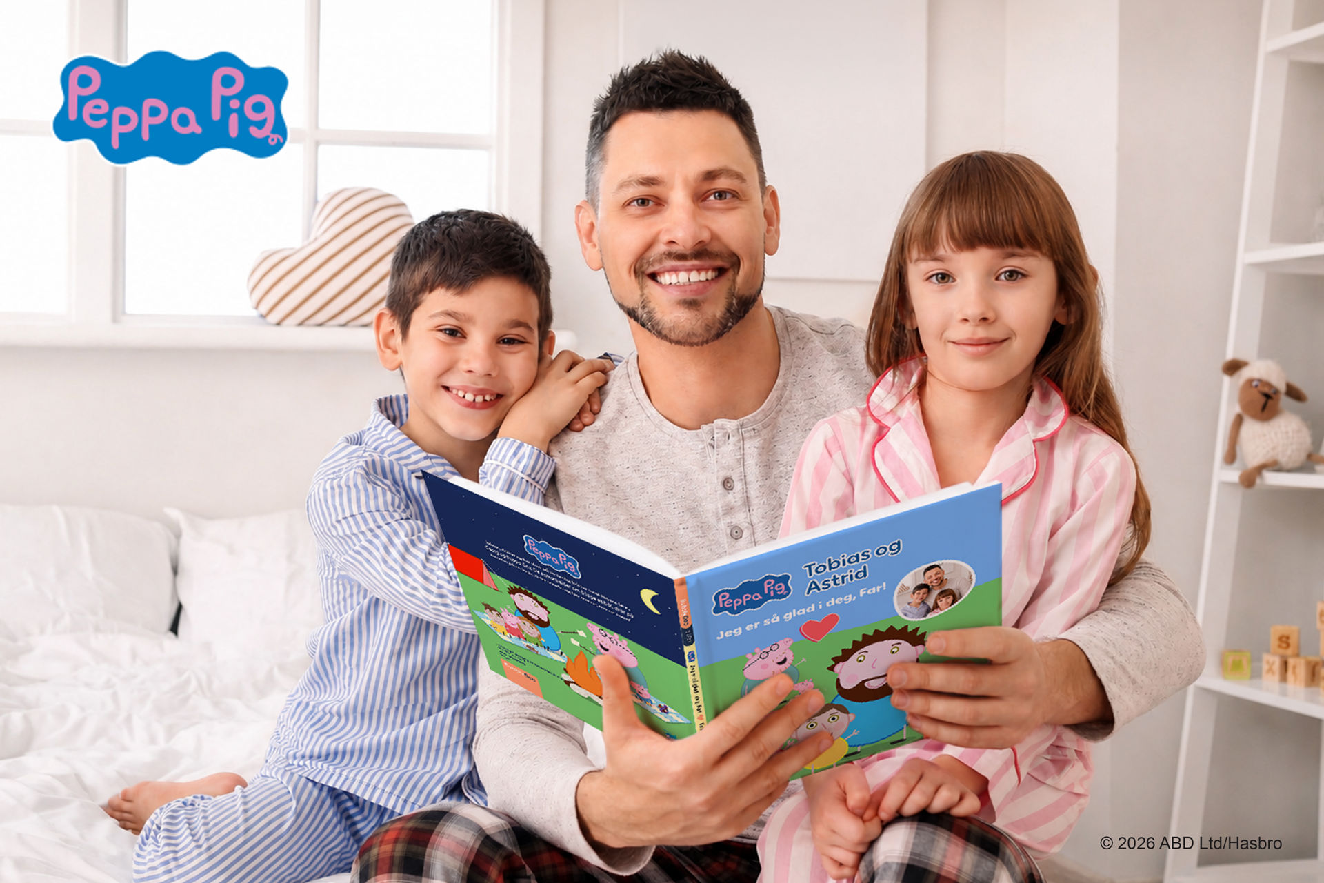 Barnebarn og Peppa Gris sammen i én bok!