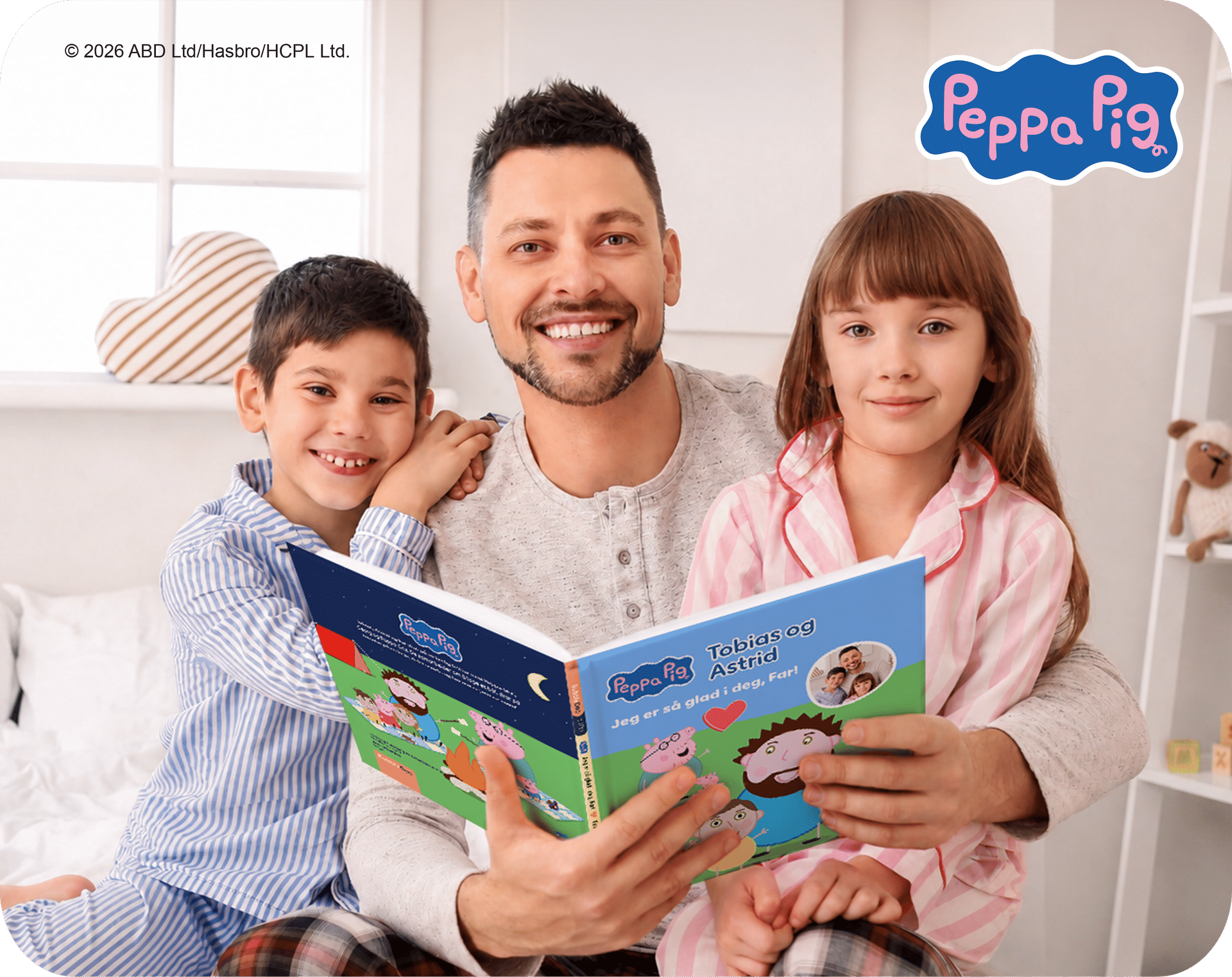 Barnebarn og Peppa Gris sammen i én bok!