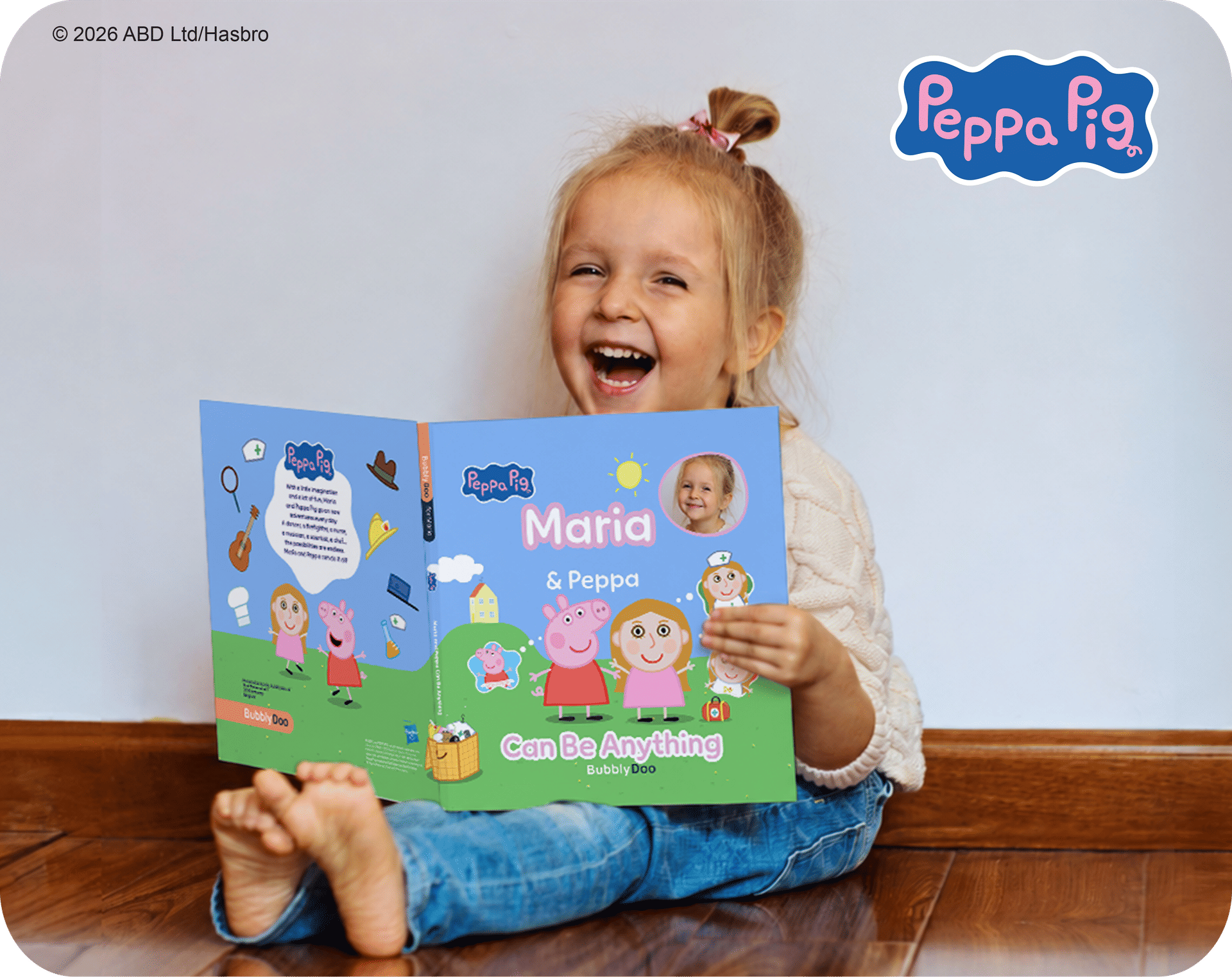 Your child and Peppa Pig together in one book!