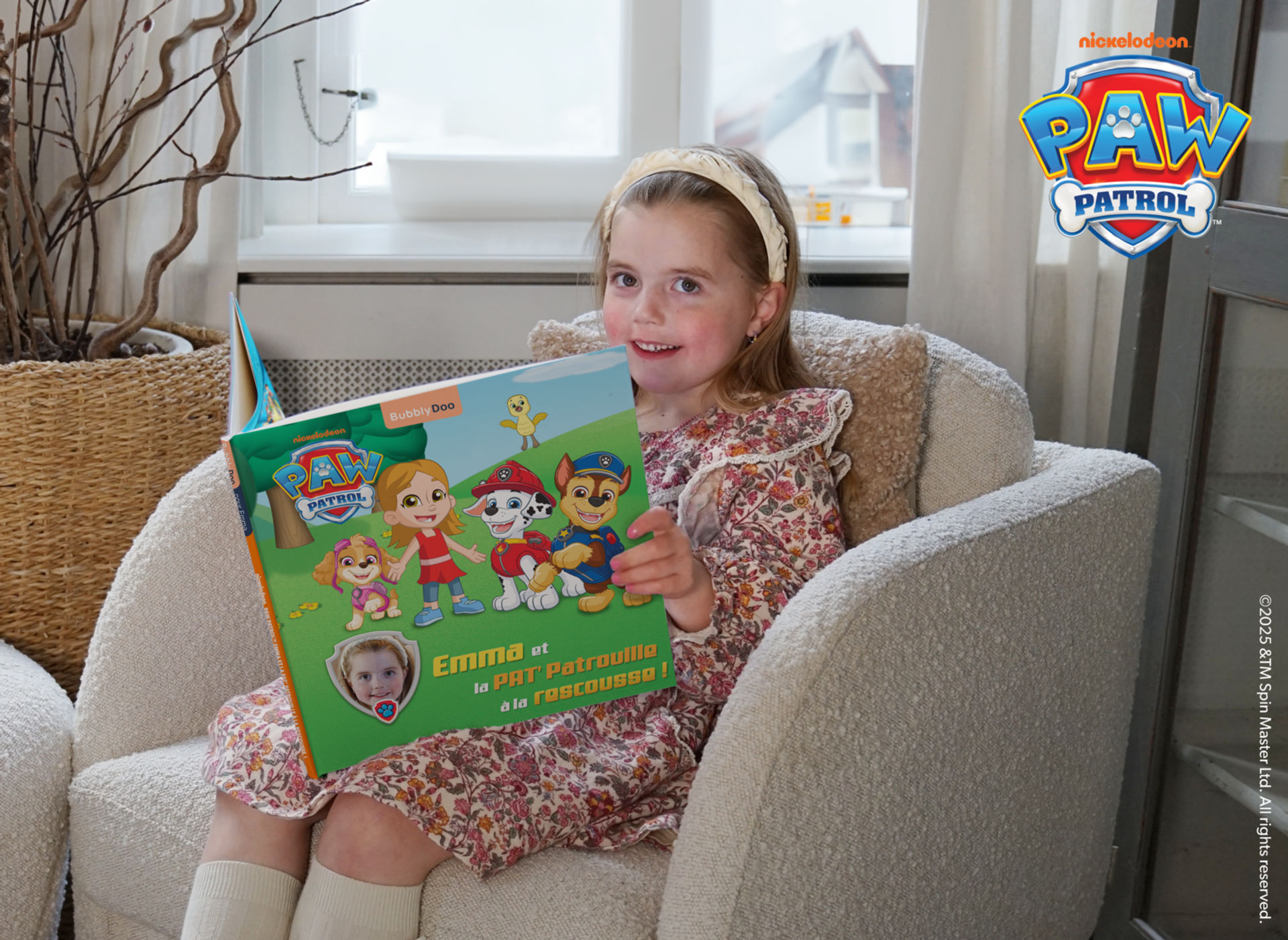 Votre enfant et la Pat'Patrouille réunis dans un même livre !