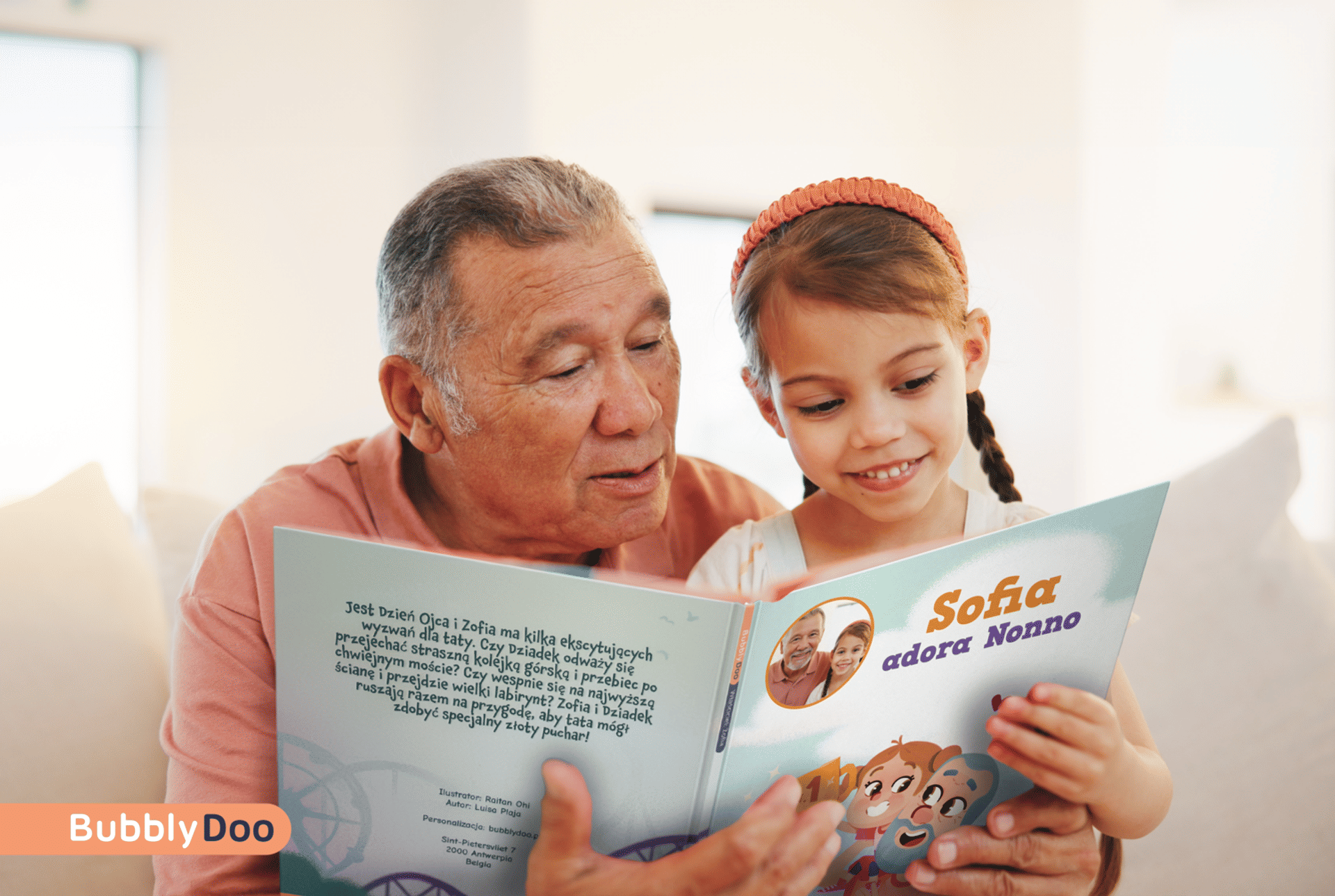 Le tue bimbe o i tuoi bimbi e il loro nonno insieme in un libro davvero speciale!