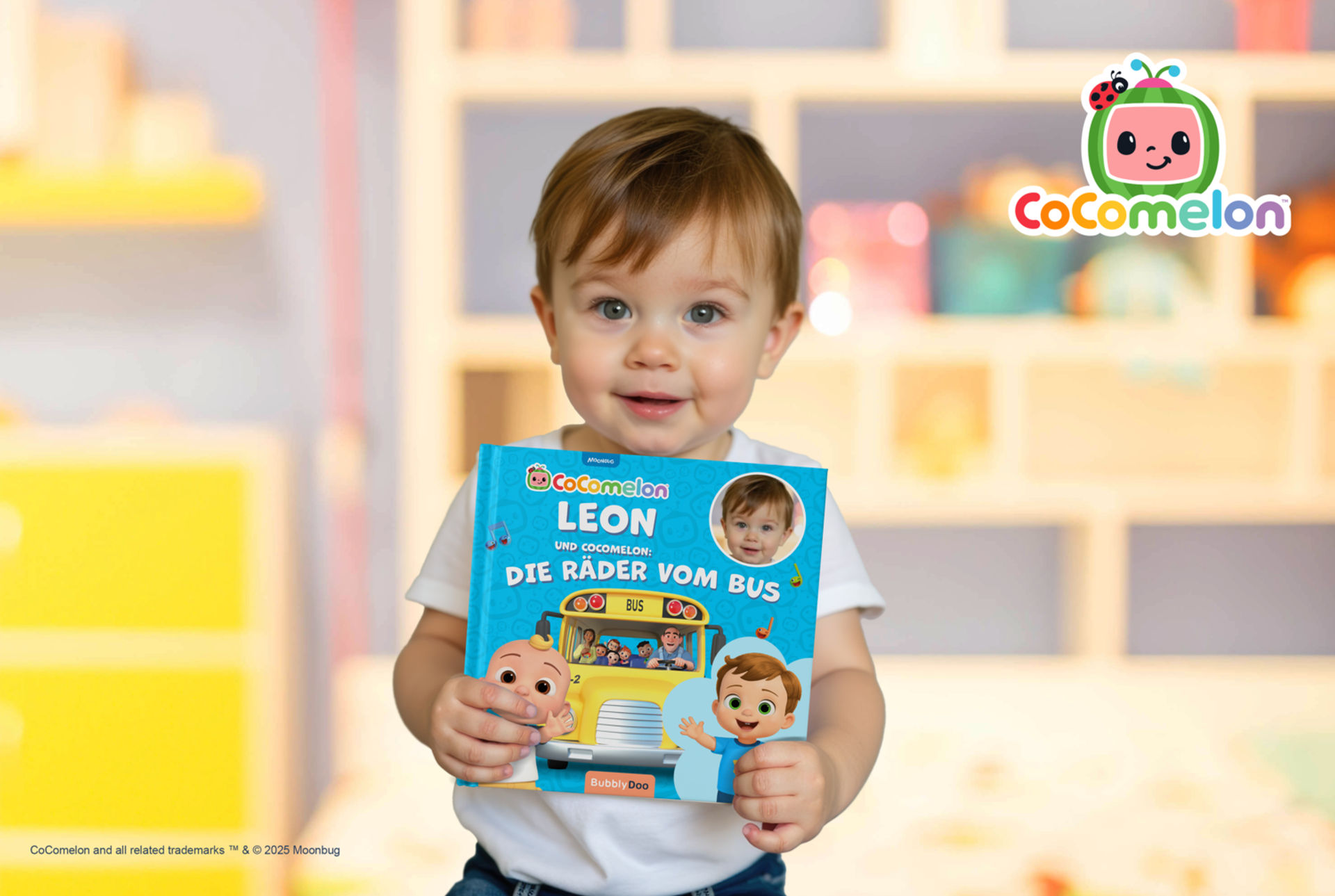 Euer Kind und die CoComelon-Figuren gemeinsam in einem Buch!