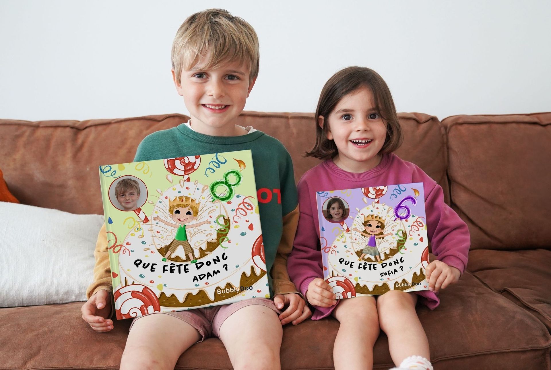 Votre enfant réuni avec ses proches dans un livre !