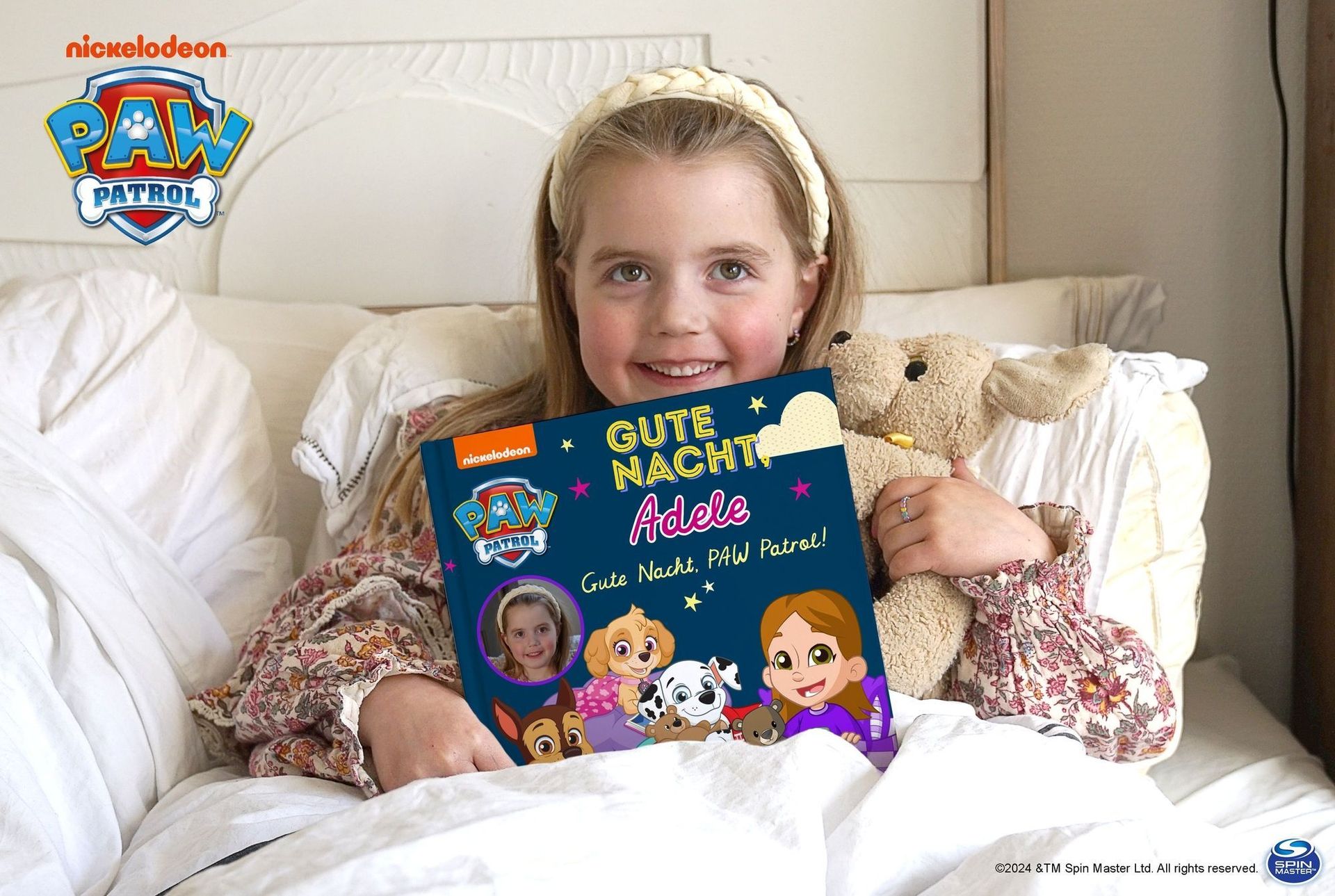 Ihr Kind und die PAW Patrol gemeinsam in einer Gute-Nacht-Geschichte!