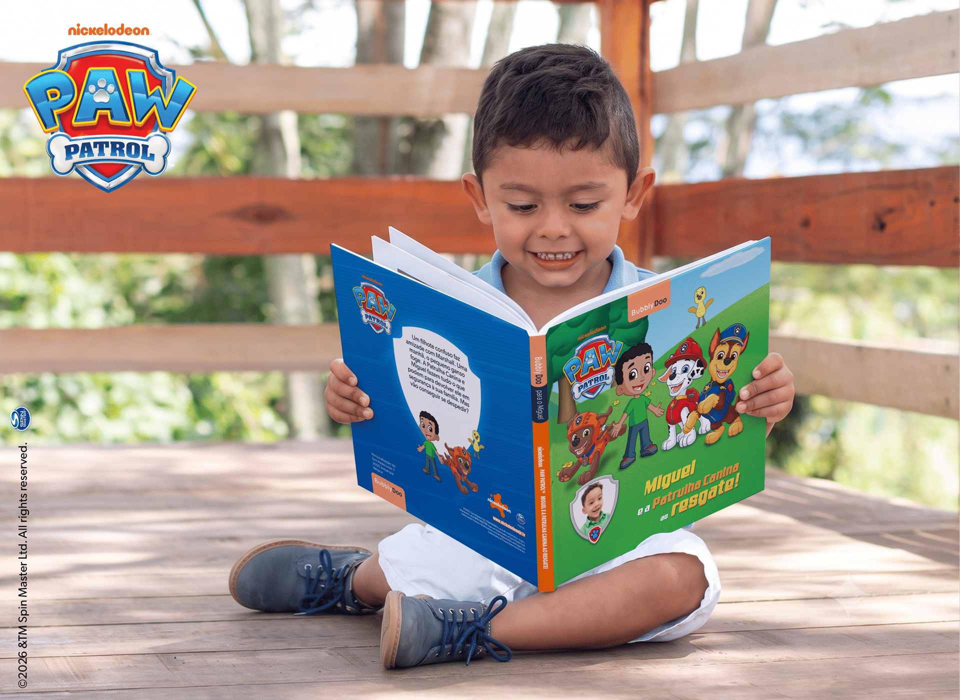 O seu filho e a Patrulha Canina juntos num só livro!