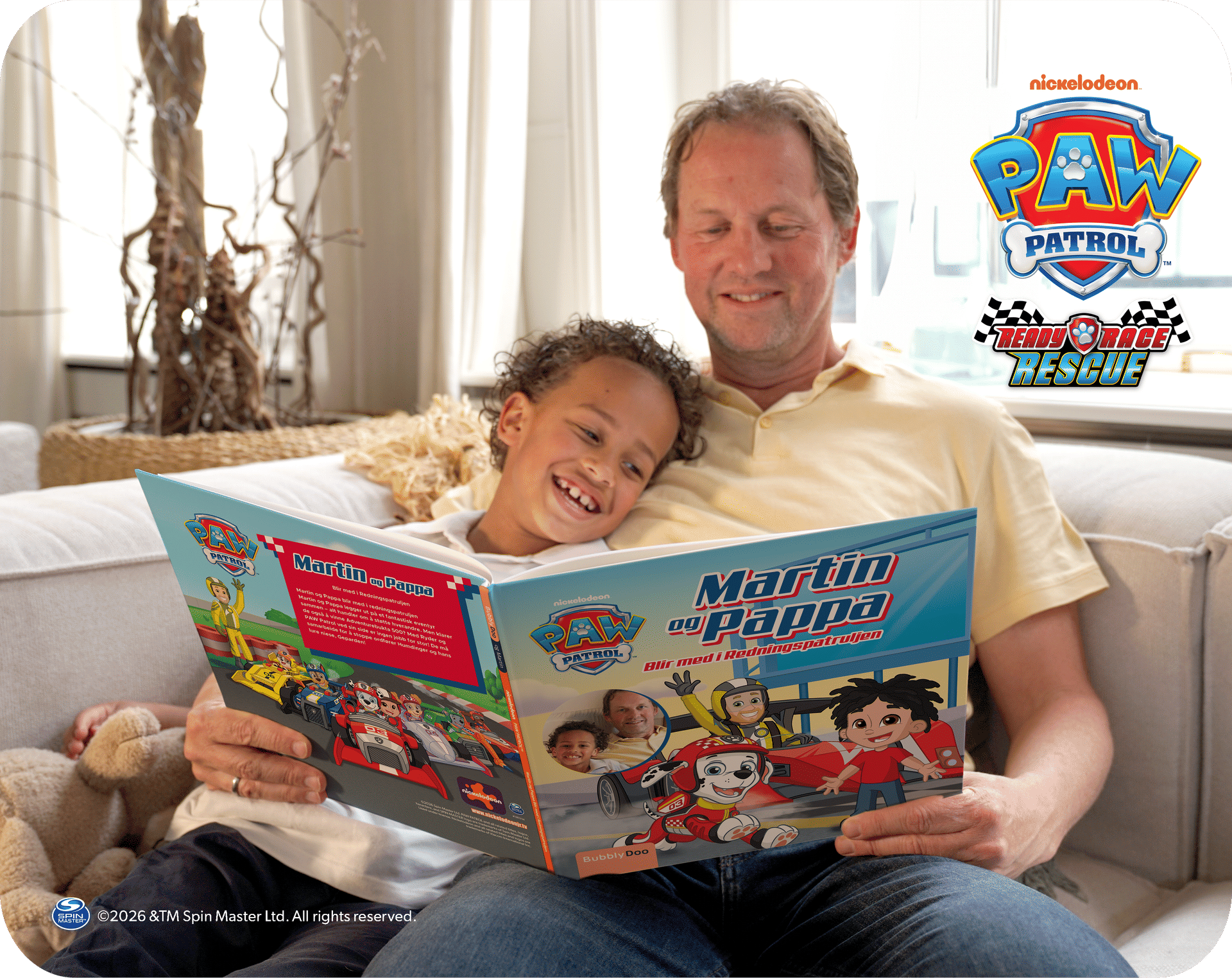 Barnet ditt og PAW Patrol – sammen i én og samme bok!