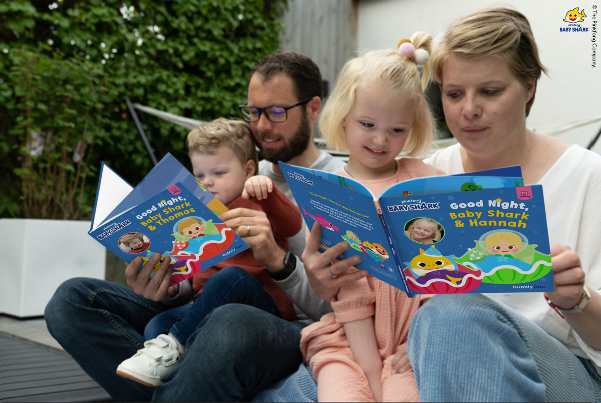 Your child and Baby Shark are together in this bedtime story!