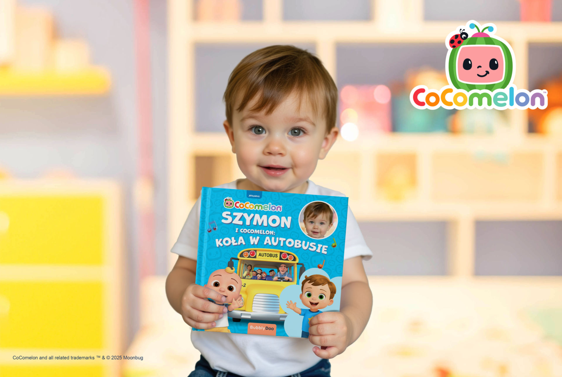 Twoje dziecko i postaci z CoComelon na stronach jednej książeczki!