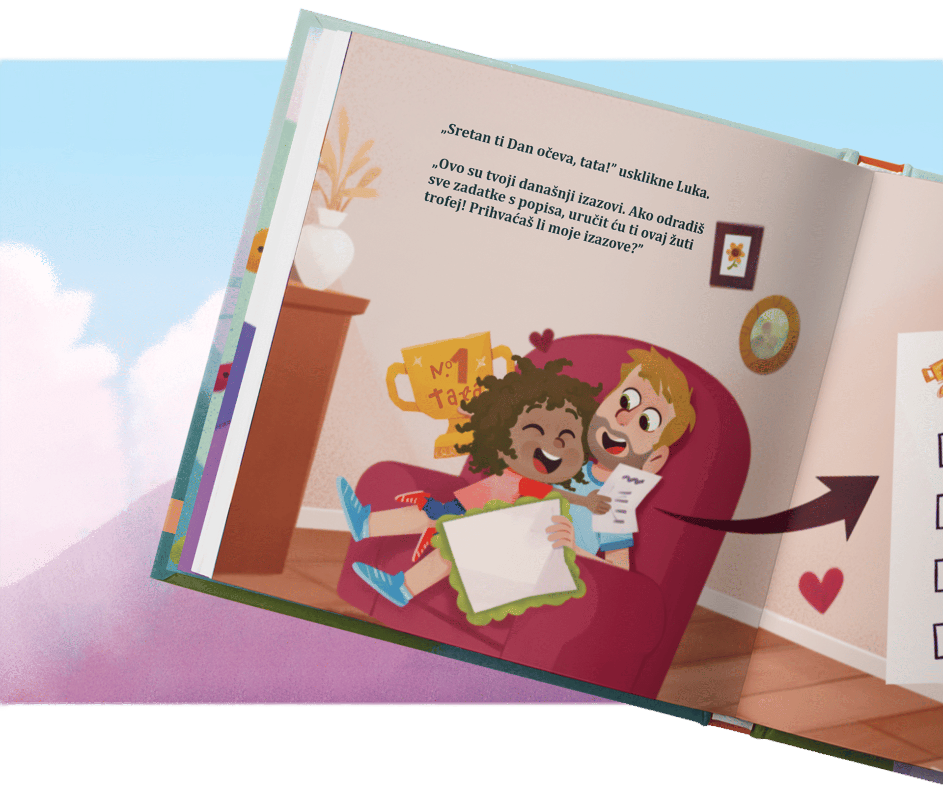 Vaše dijete otkrit će personalizirane detalje na svakoj novoj stranici