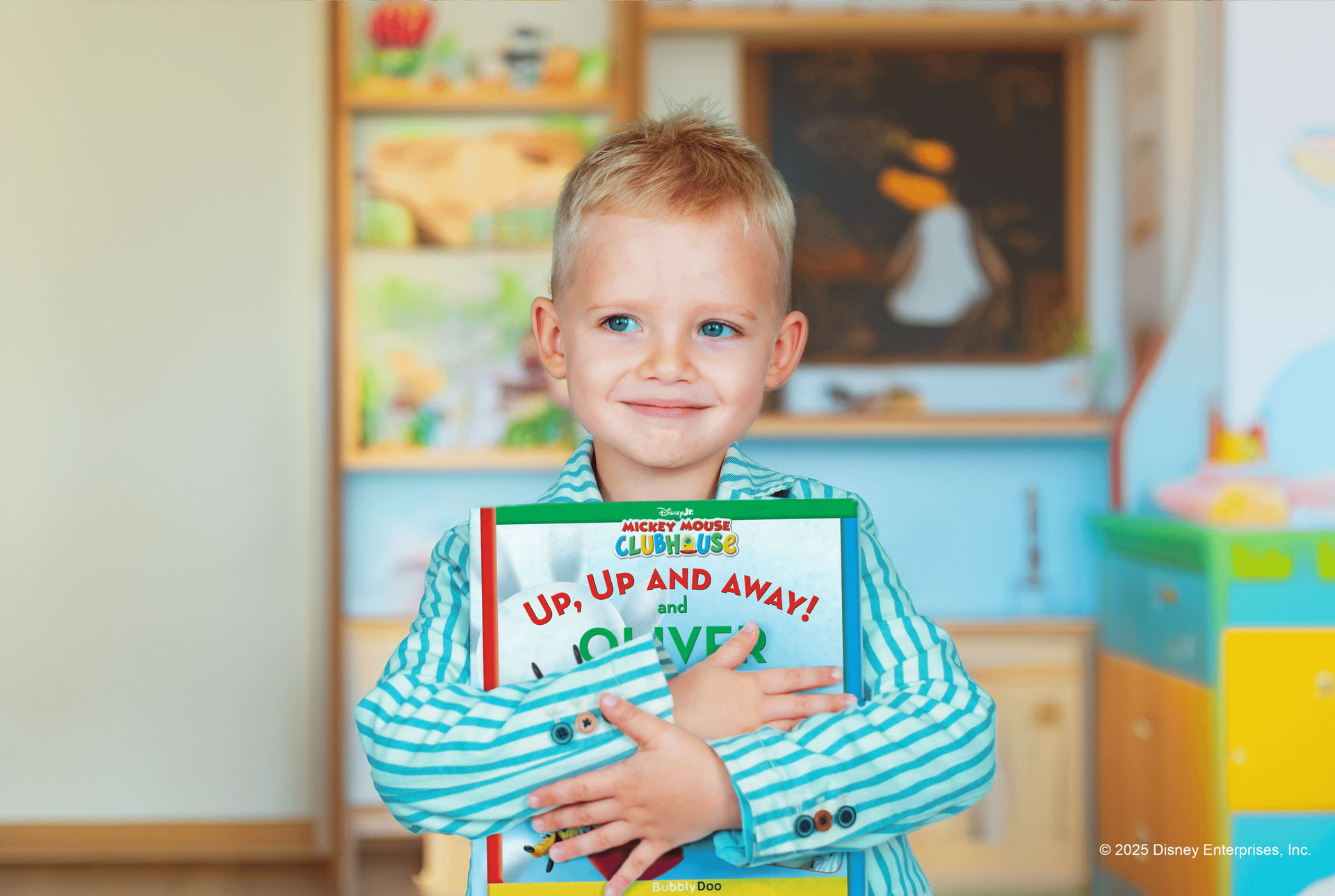 Your child together with Mickey and friends in one story!