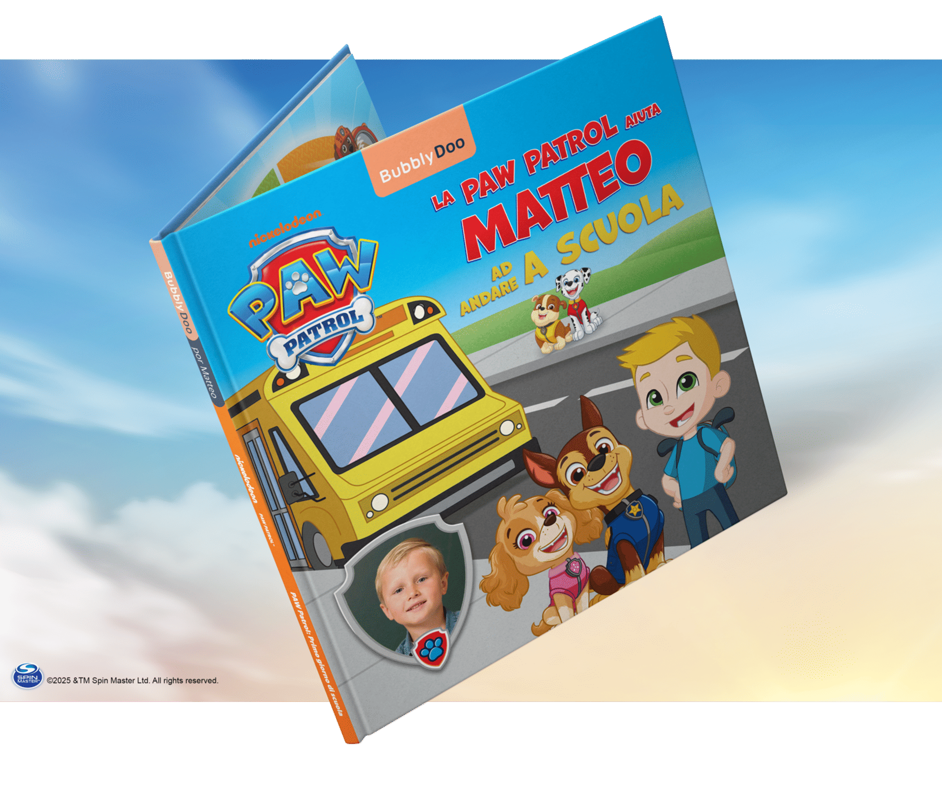 Il tuo bimbo o la tua bimba e la PAW Patrol insieme nello stesso libro!