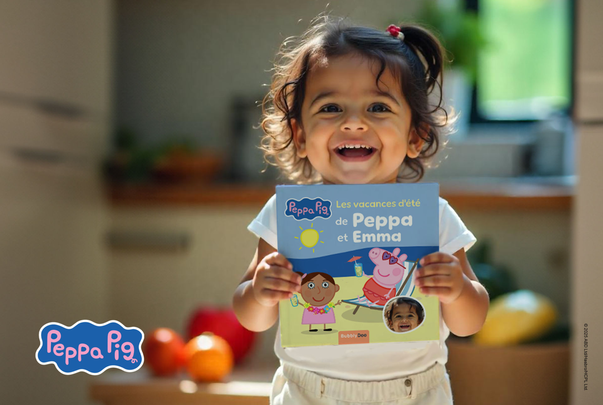 Votre enfant et Peppa Pig réunis dans un même livre!
