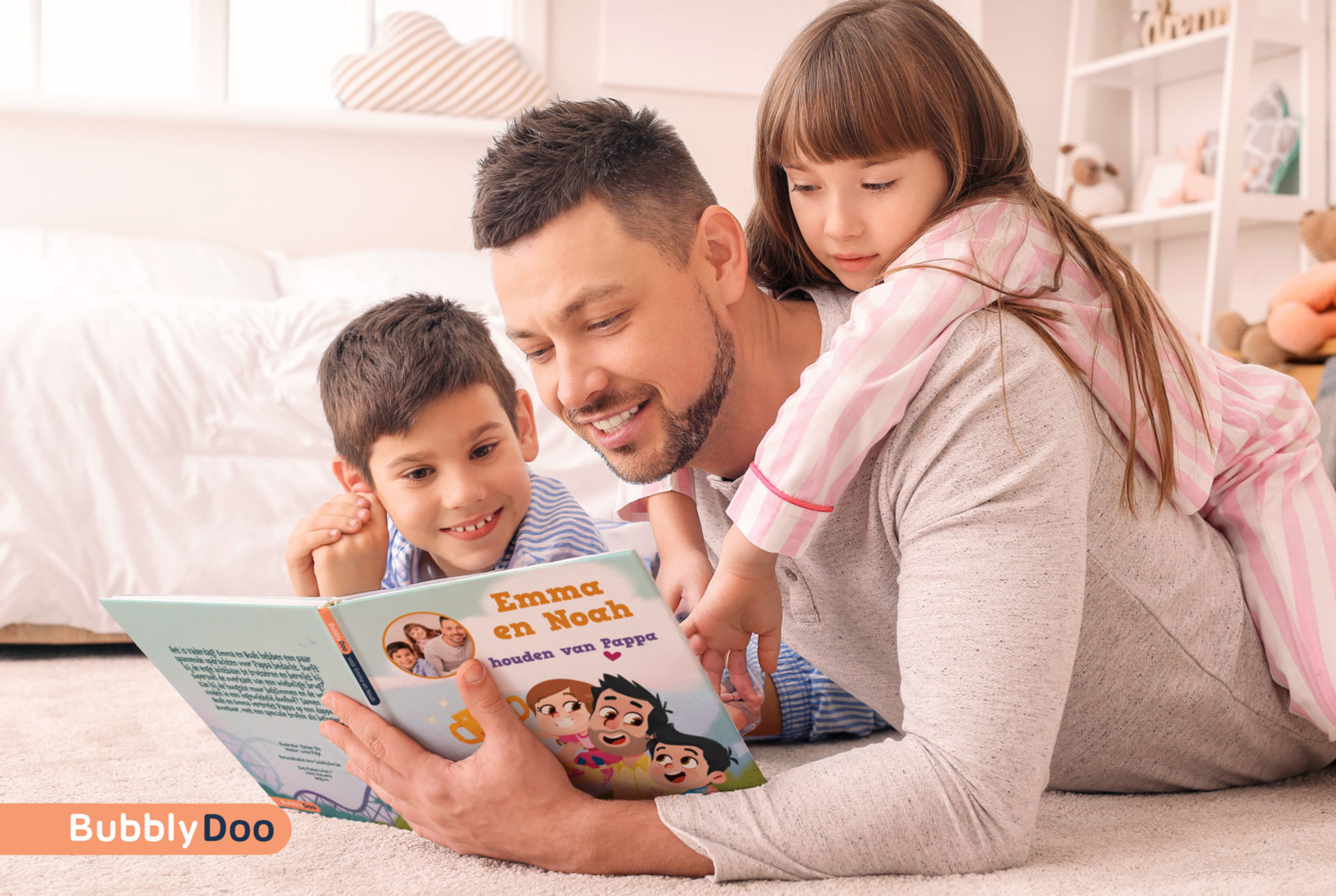 Jouw kind(eren) en hun vader samen in één geweldig boek!