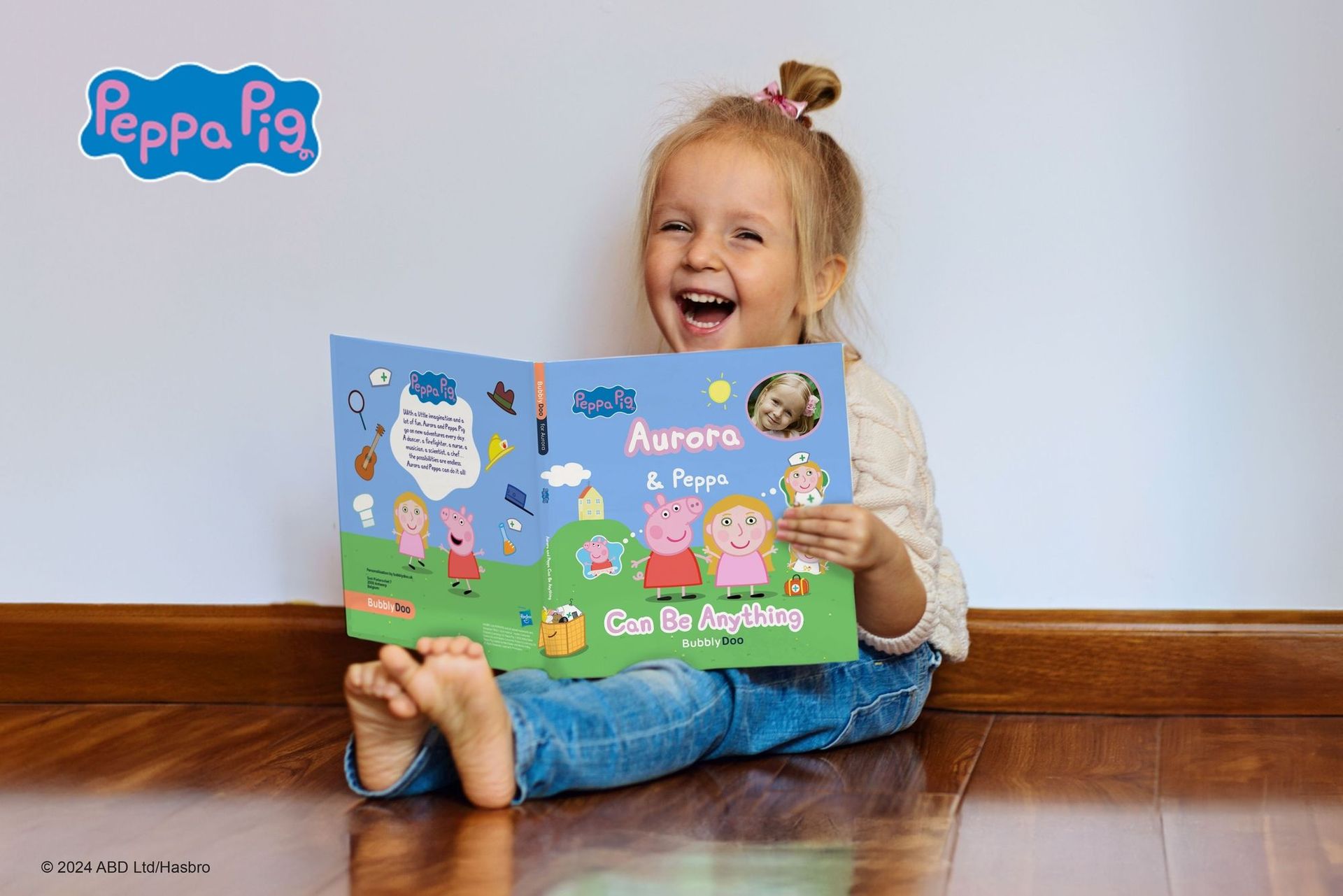 Your child and Peppa Pig together in one book!