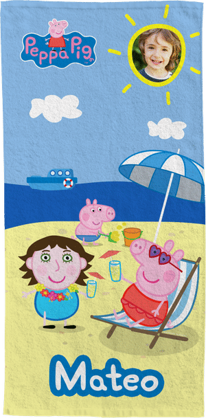 Zomerse Peppa Big handdoek