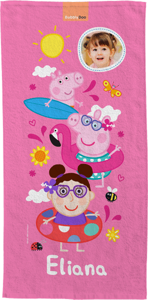 Peppa Big: Vakantievrienden-handdoek