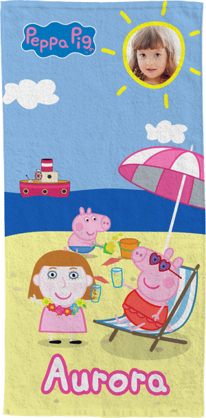 Toalla de playa de Peppa Pig