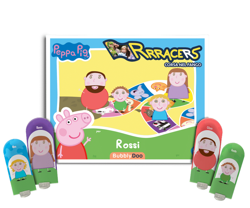 BubblyDoo  Libri Personalizzati - Peppa Pig Rrracers