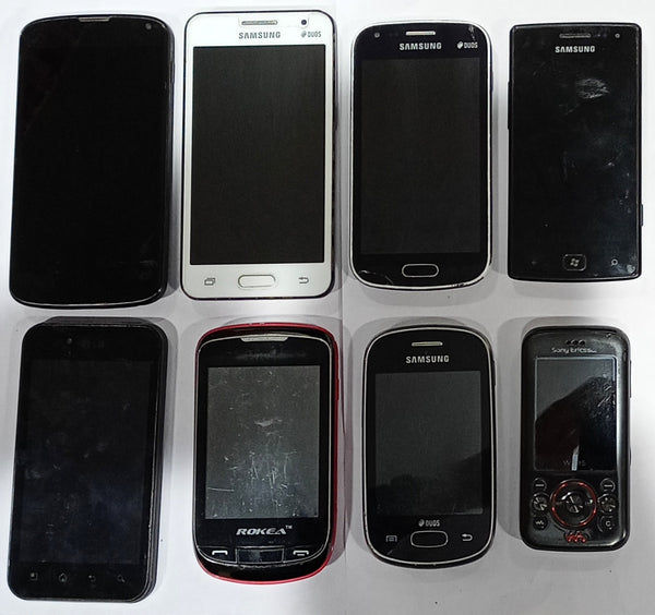 Buy Combo of 8 Dead Mobiles (4 Samsung, 2 LG, 1 Rokea and 1 Sony)