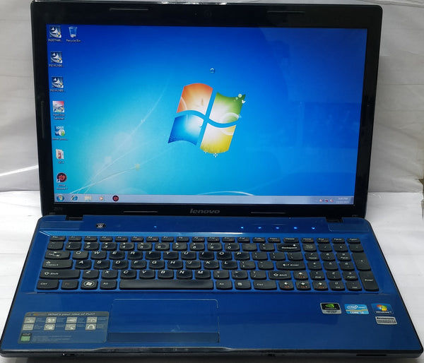 Buy Used Lenovo IdeaPad Z570 15.6" Intel Core i3-2nd Gen 320GB HDD 4GB RAM Blue Laptop