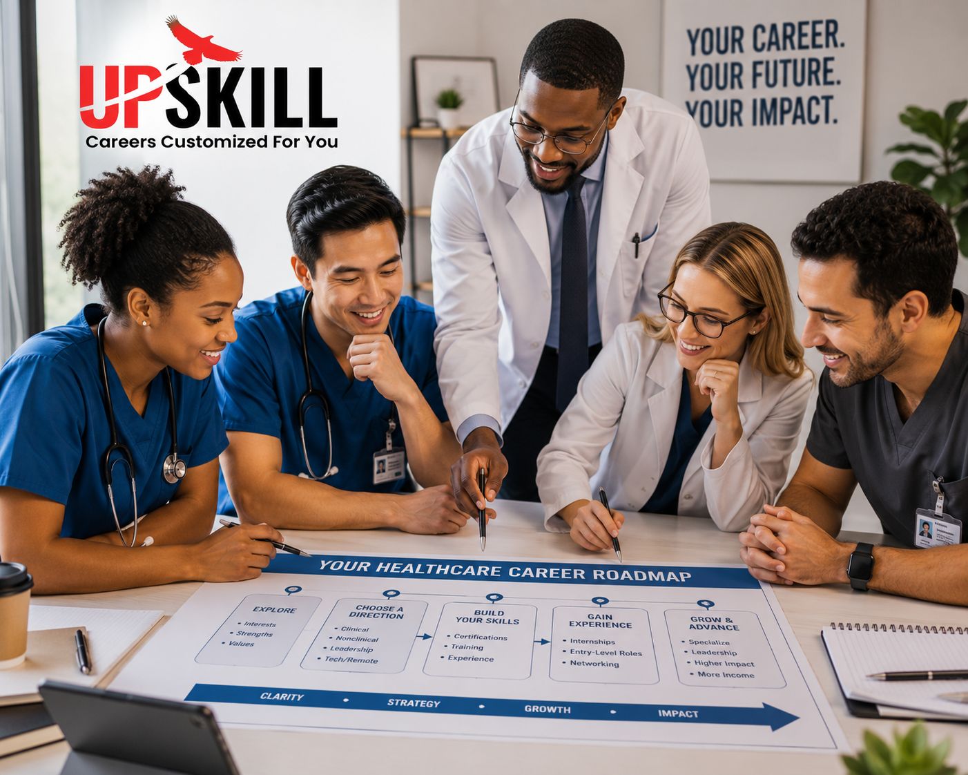 Professional healthcare career strategy