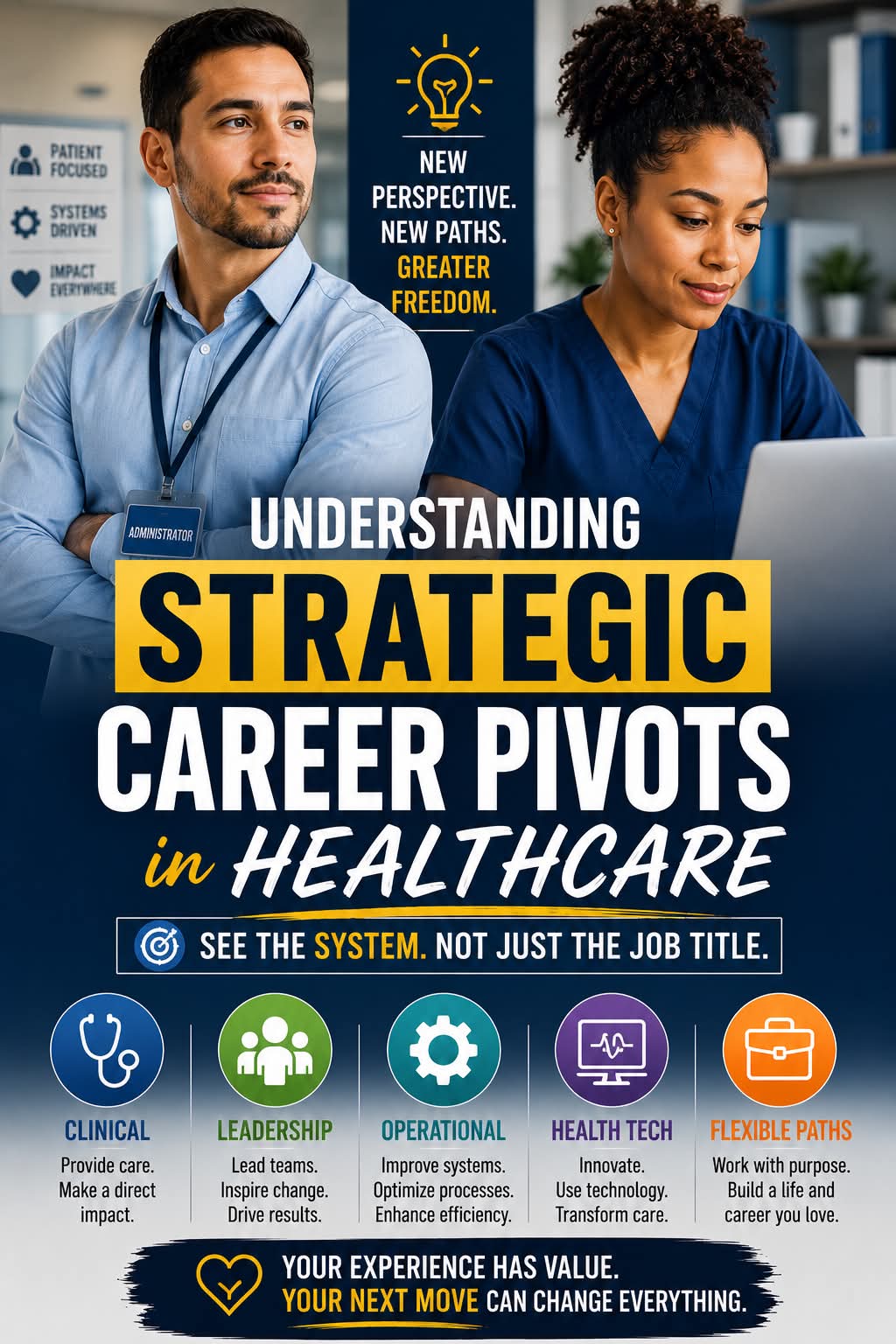 Healthcare professionals mapping a career strategy