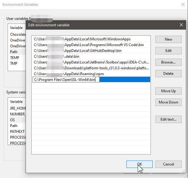 OpenSSL for windows