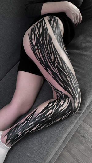 Blackwork Tattoo von Evgeny, BUGGKAT Berlin