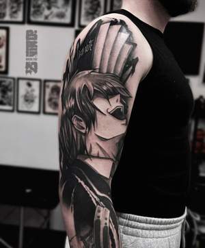 Anime Tattoo von Evgeny, BUGGKAT Berlin