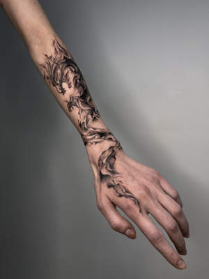 Grafik Tattoo von KateU, BUGGKAT Berlin