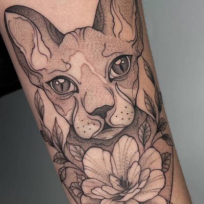 Grafik, Fineline, Mikrorealismus Tattoo - BUGGKAT Studio Berlin