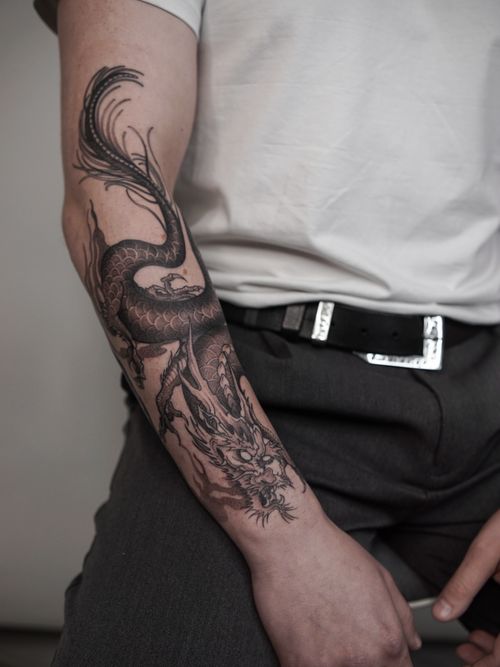 Grafik Tattoo von KateU, BUGGKAT Berlin